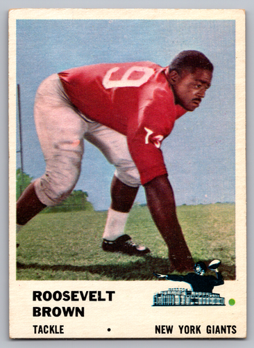 1961 FLEER #71 ROOSEVELT BROWN GIANTS