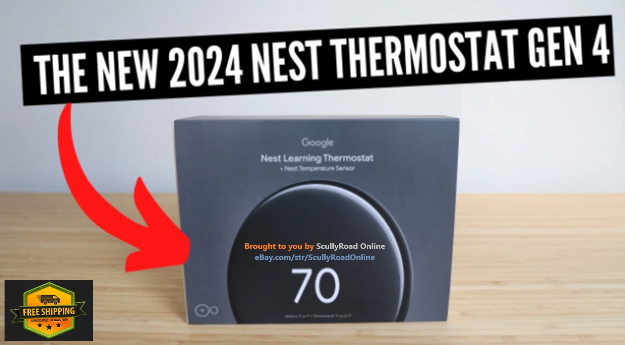 Google Nest Learning Thermostat (4th gen) w/ Temperature Sensor (2nd gen) Black
Opens in a new windo