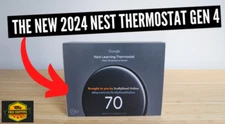 Google Nest Learning Thermostat (4th gen) w/ Temperature Sensor (2nd gen) Black