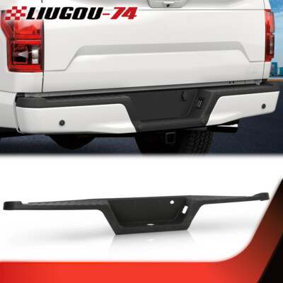 Ylwspeed2000 Rear Bumper Top Step Pad Cover For Ford F-150 2015-2020 – Without Trailer Tow, Black Plastic