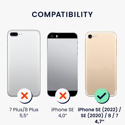Cover per Apple iPhone SE 2020 2022 8 7 Slim Case in silicone Anti Shok - Zdjęcie 6 z 8
