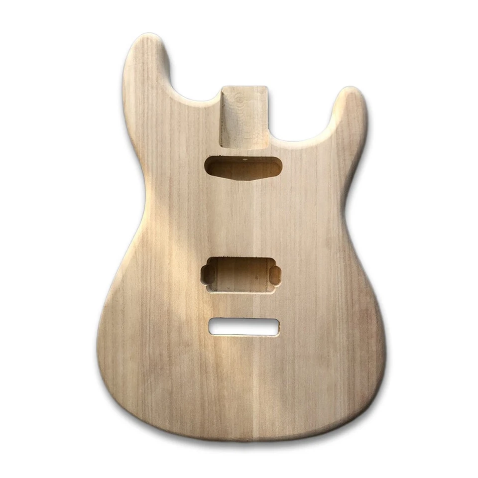 SIEMONICS Unfinished Paulownia Electric Guitar Body SH Pickup Bolt on Guitar Replacement