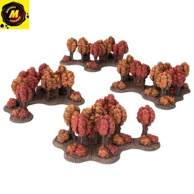 Autumn Light & Heavy Woods (x4 new bases) - Direct Only, ,  -#HEXT36 - Battle...
