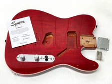 CRACK Fender Squier TELE BODY Flame Maple Top FMT Telecaster Electric Guitar