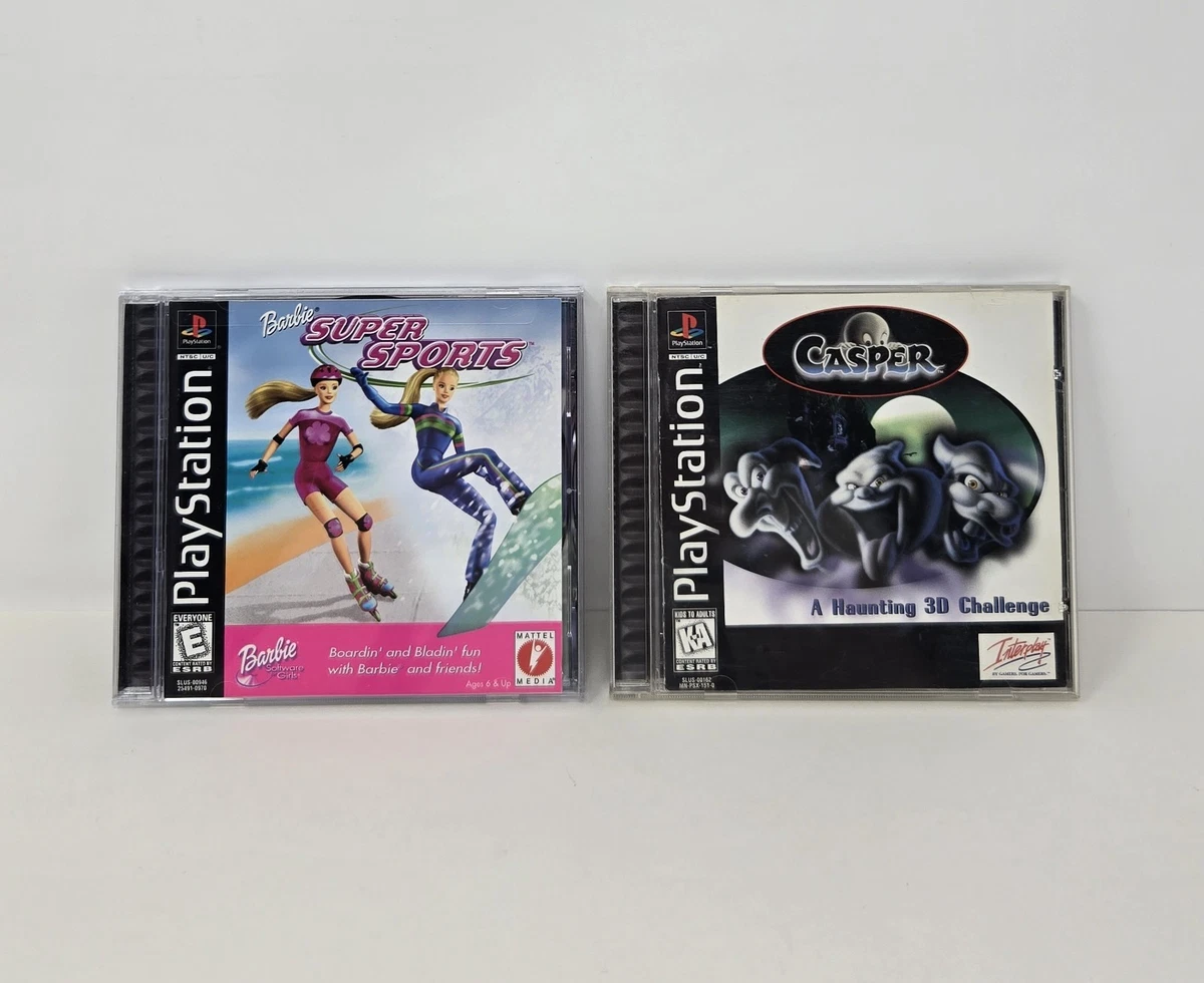 Lot De Jeux PlayStation Scellés – Puzznic, Barbie, Super Sports, WCW, Motocross