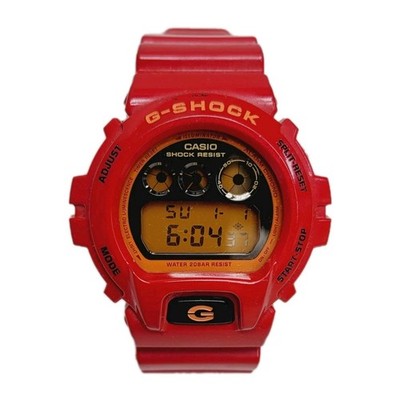 RARE! Casio G-Shock DW-6900CB-4 (1289) Red w BLK Face Mens Watch NEW BATTERY EXC