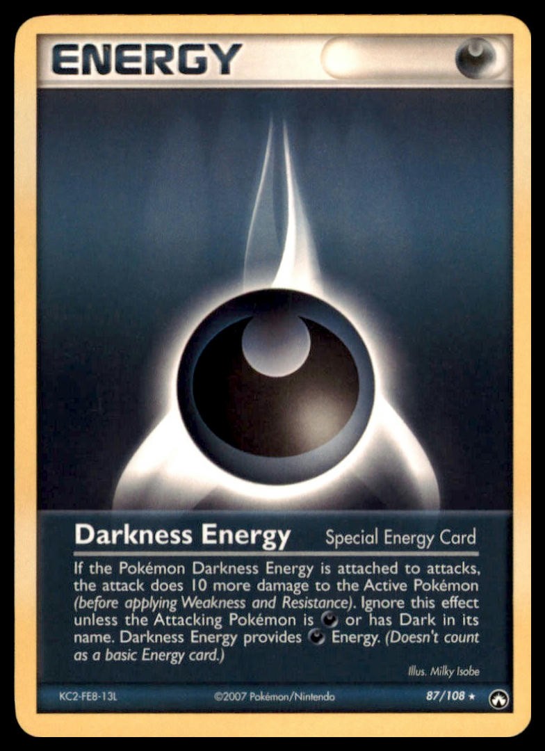 Pokemon TCG - Darkness Energy (Special) Power Keepers #87/108 - Lightly played