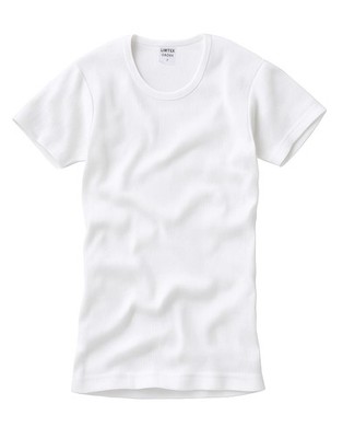 Orig.  Bundeswehr Unterhemd T-Shirt Doppelripp NEU 100% Baumwolle halbarm weiss