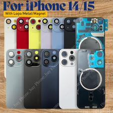 Back Glass Replacement Lot With Metal Magnet For iPhone14/14 Plus/15 Pro Max/15