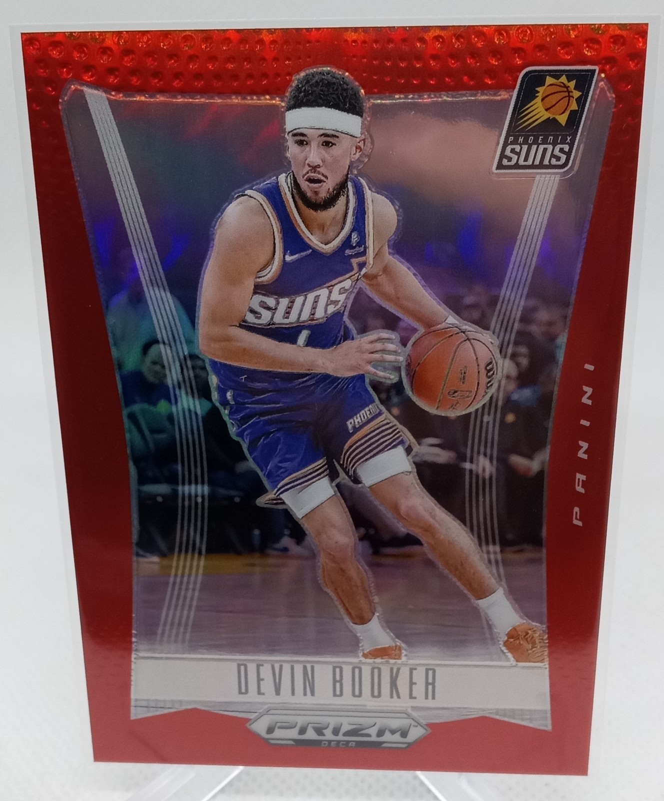 2023-24 Panini Prizm Deca #279 Devin Booker Prizms Red #/199
