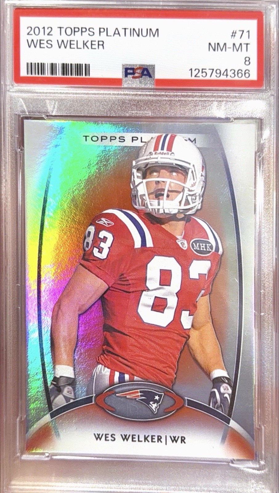 Wes Welker #71 2010 Topps Five Star Football