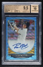 2013 Bowman Draft Blue Wave Refractor 7/50 Reese McGuire BGS 9.5 Auto 0qn