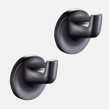 2 Pack Oil Rubbed Bronze Towel Hook for Bathroom Modern ORB Towel Robe Hooks ...