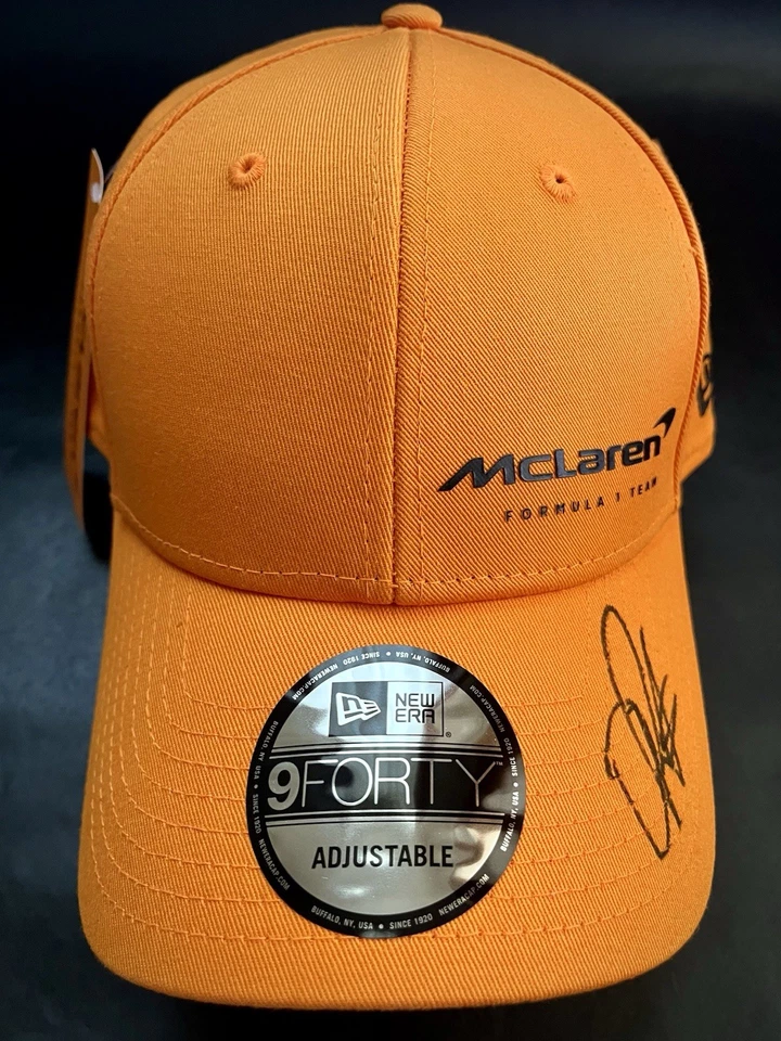 Oscar Piastri Cappellino Ufficiale McLaren Autografato Original Sign. Perfetto. - Immagine 2 di 4