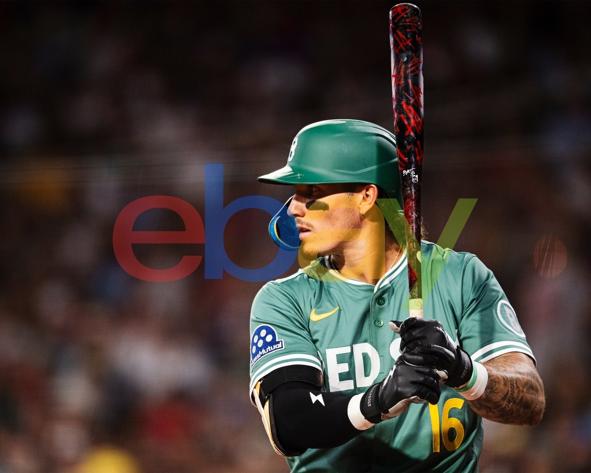 Jarren Duran Up To Bat City Connect Jersey Boston Red Sox 8x10 MLB