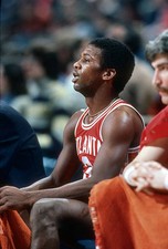 Eddie Johnson Atlanta Hawks looks on from the bench v the Washingt- Old Photo