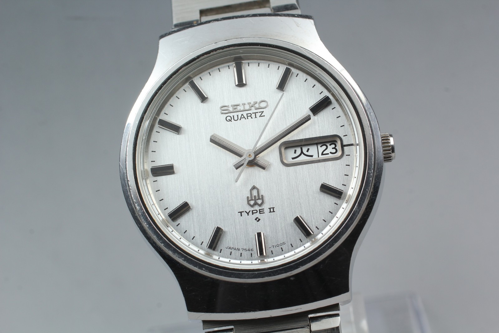 Seiko JAPAN Watch Silver [Exc+5] Type From II Dial Men Quartz 7546-7090 Vintage - vintagewatches.pk