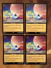 x4 A Whole New World 195/204 [Super Rare Normal] Lorcana The First Chapter NM