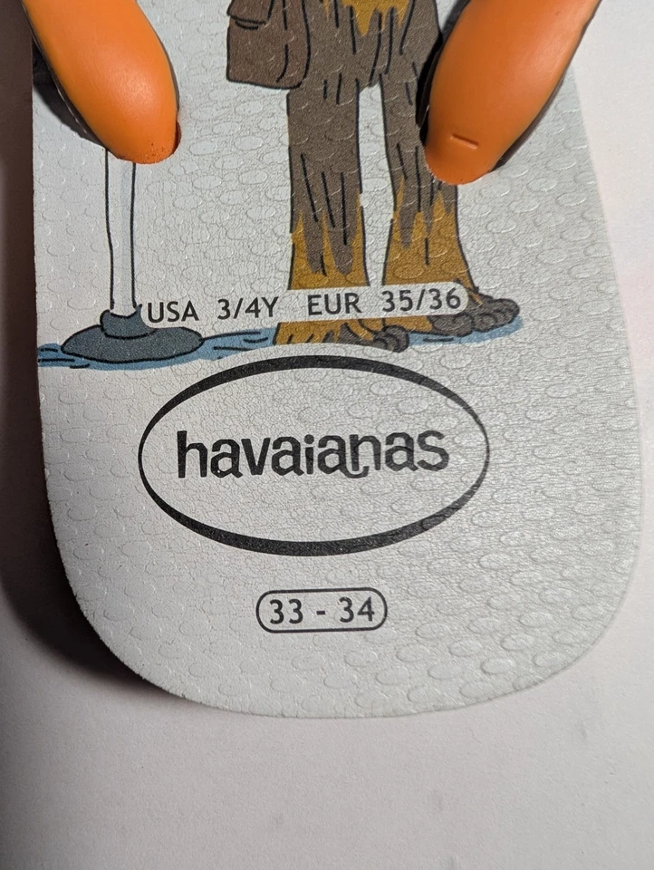 Chanclas Havaianas Niños, Star Wars Chewbacca Tallas 3/4Y - Naranja Begonia Foto 3 de 4