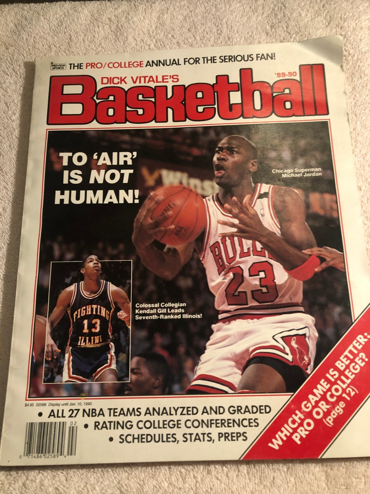 Dick Vitale's Basketball Magazine 89-90   Michael Jordan