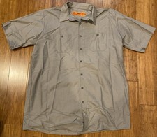 Red Kap Men's Industrial Work Shirt Regular Fit Short Sleeve Gray SP24GY5 XXL