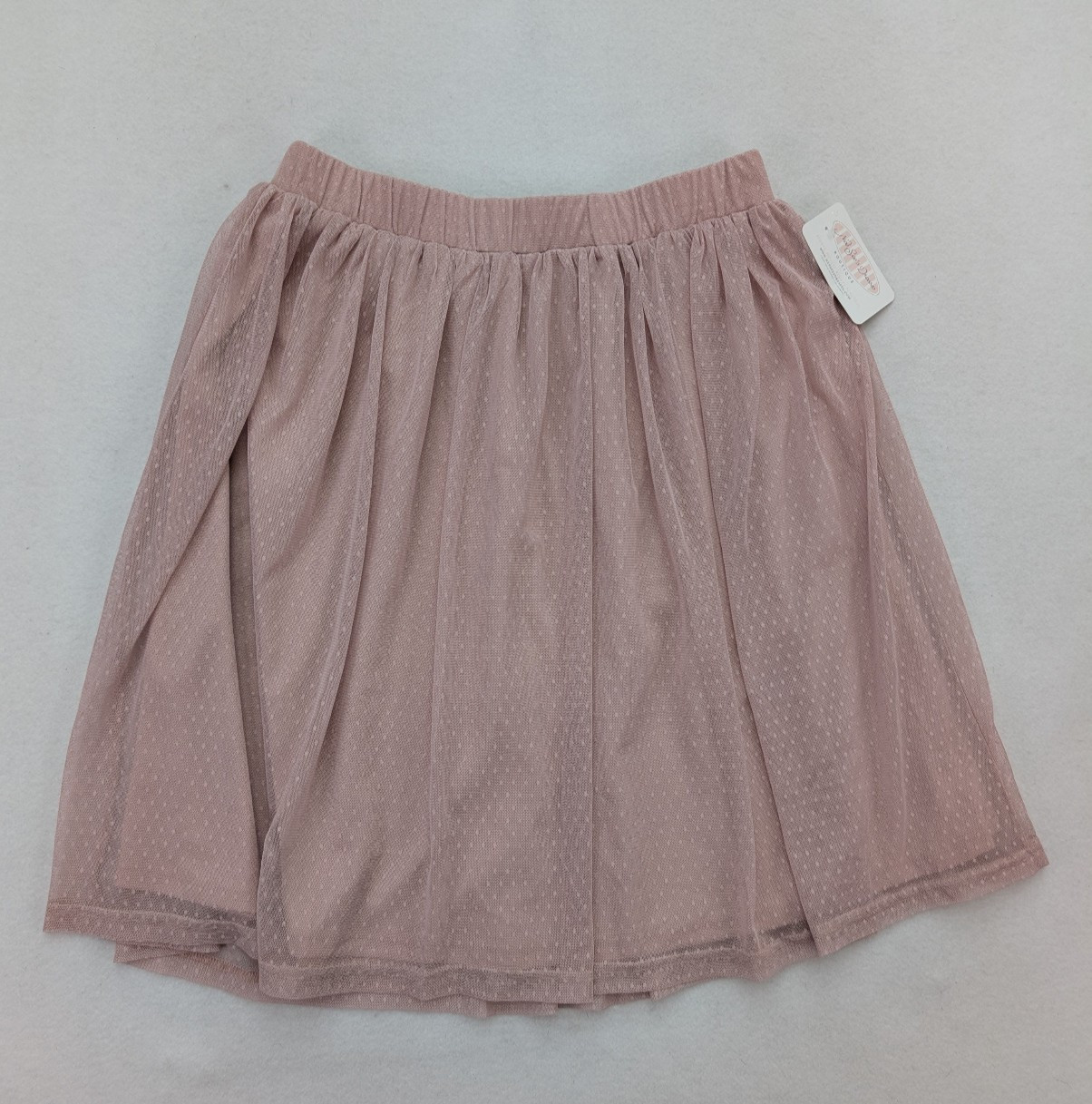 Falda para mujer Mika Rose talla L rosa tul lunares malla ballet boho NUEVA