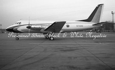 Grumman G-159 Gulfstream 1 N748G, Gatwick 12.60, B&W Negative, Aviation Aircraft