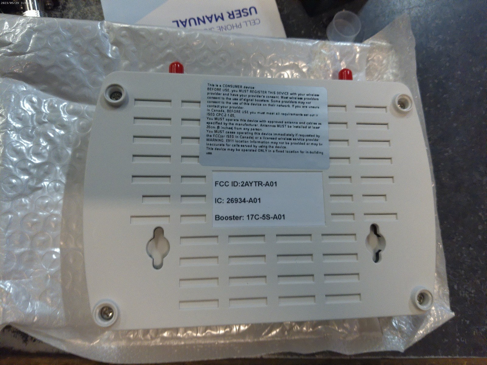 Cell Phone Signal Booster Assembly Kit | 17C-5S-A01, All Carriers