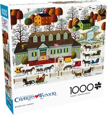 Buffalo Games - 1000 Piece Jigsaw Puzzle Charles Wysocki - Winter and Snow Scene