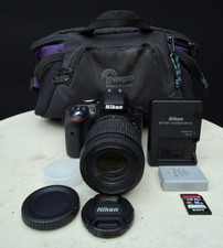 Nikon D3300 DSLR Camera  55-200mm lens  More Low S/C 4896 Tested Works READ