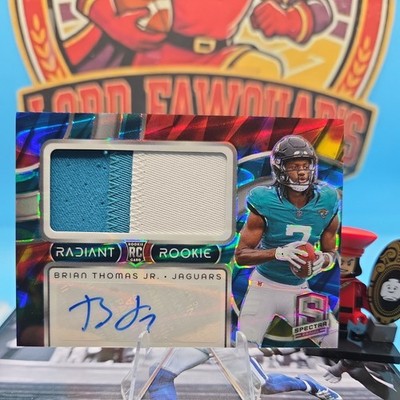 2024 Spectra Radiant Rookie RPA Auto 3 Color Patch Brian Thomas Jr /70 RC Jags