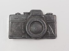 Vintage Minolta SRT-102 Camera Heavy Metal Belt Buckle Lewis Buckles