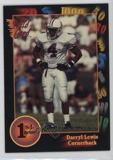 1991 Wild Card Draft Darryll Lewis Darryl Lewis #30 Rookie RC 17vs. rookie card picture