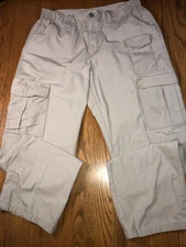 Propper Tactical Cargo Pants 36x36 Tan Double Knee Elastic Waist Workwear