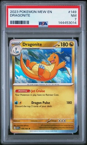 2023 POKEMON MEW EN-151 #149 DRAGONITE PSA 7