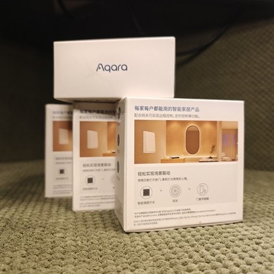 Lot of 4 Aqara E1 Smart Wall Switch WITH Neutral Wire Zigbee 3.0 1-key vers New