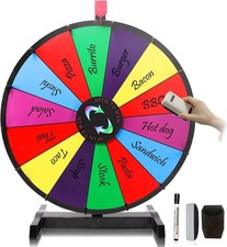 18" Prize Wheel Spinner 14 Slots with Stand for Games  Events