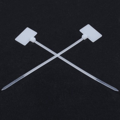 50 pièces étiquette d'attache de câble en nylon autobloquante garniture de fermeture à glissière étiquette de ligne d'emballage B4K46862 - Photo 8/8
