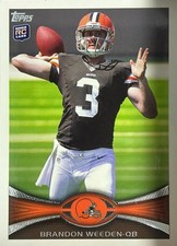 2012 Topps #3a Brandon Weeden!! Plus Bonus!!