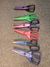 LOT OF 6 Decorative Edge Craft Scissors for Scrapbooking