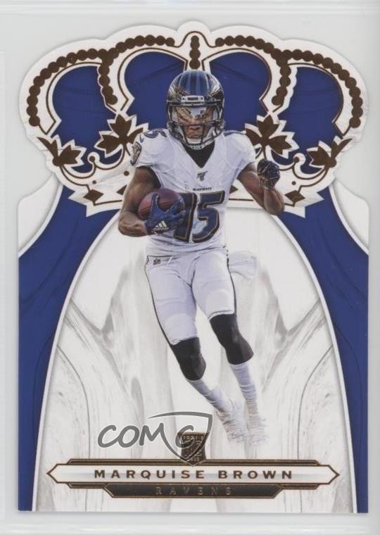 2019 Panini Chronicles Crown Royale Marquise Brown #CR-8 Rookie RC 8r1
