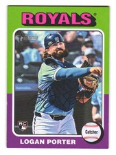 2024 Topps Heritage #625 LOGAN PORTER Kansas City Royals RC