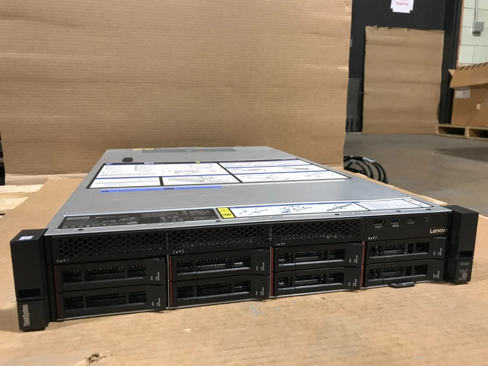 LENOVO ThinkSystem SR550 Server - Xeon Bronze 3106 1.70GHz 128GB 8x 1TB HDD - Image 4 of 4