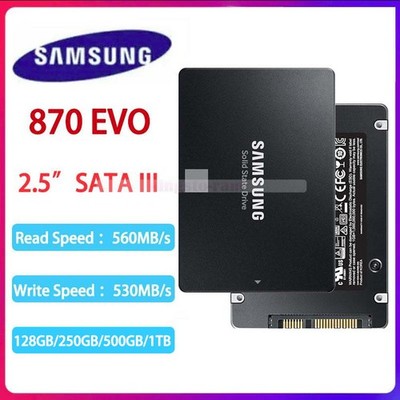 SAMSUNG 2,5'' SSD 870 EVO 1T 500GB 250G 128GB SATA 3 Solid State Drive für Laptop