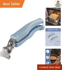 Anti-Scald Tongs - 7.08" Stainless Steel Grippers for Hot Plates