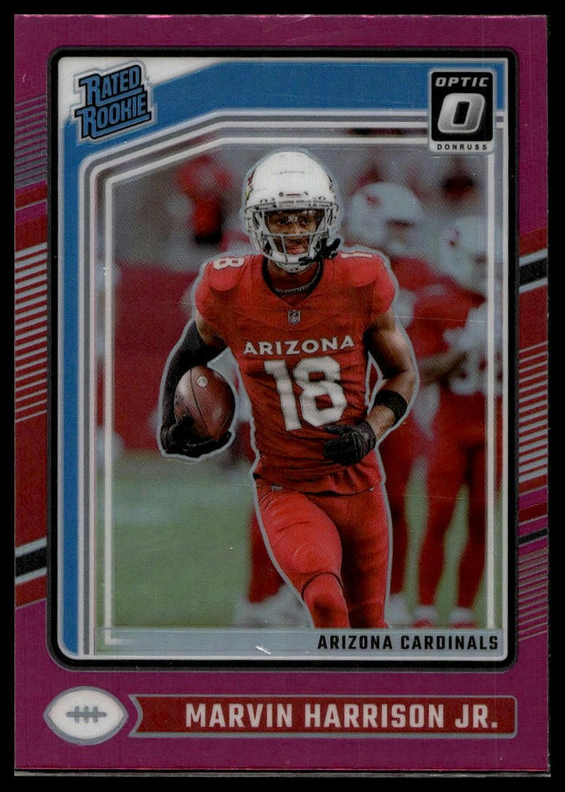 2024 Donruss Optic #276 Marvin Harrison Jr. Pink Rated Rookie