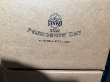 2026 Leaf Presidents Day Factory Sealed 10 Box Hobby Case