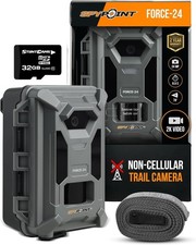 Spypoint Force 24 2K Video 24MP Infrared Non Cellular Trail Security Camera 32GB