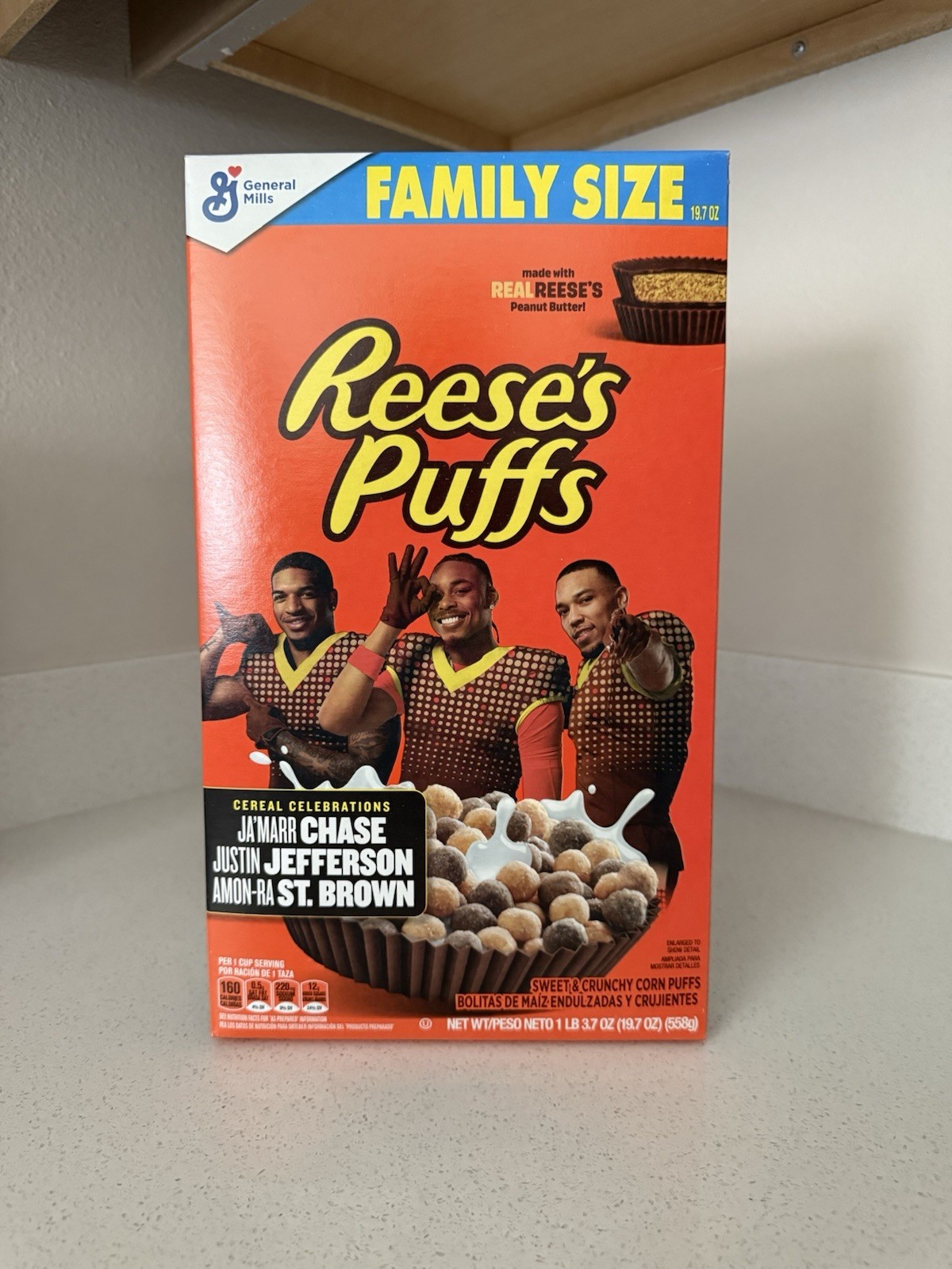 Reeses Puffs- Cereal Celebrations- JaMarr Chase, Amon St Brown, Justin Jefferson