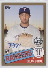 2020 Topps 1985 Topps Baseball Auto Gold 21/50 Brock Burke #85A-BBE Auto 0s4q